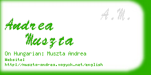 andrea muszta business card